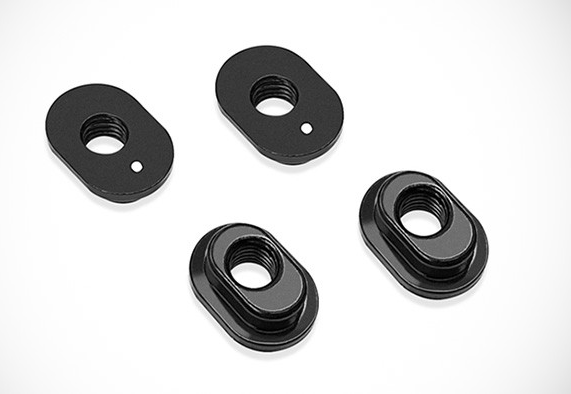 T-Works Alu Nachlauf Einsatz für Xray X4 (1 dot) (4 pcs)