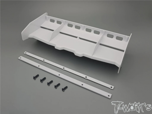 T-Works 1/8 Offroad Buggy Heckflügel - "Airflow" - WEIß