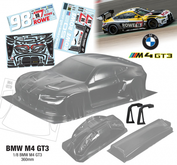 TeamC - 1/8 GT - BMW M4 GT3 "Clear Body" - 360mm