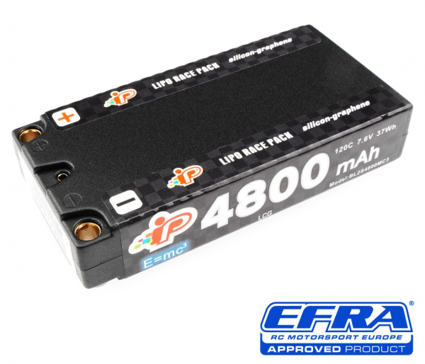 MC3 4800mAh 120C 7.6V LCG Graphene Shorty Pack LiHV