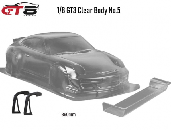 1/8 GT8-Series "Clear Body No.5" GT3 360mm