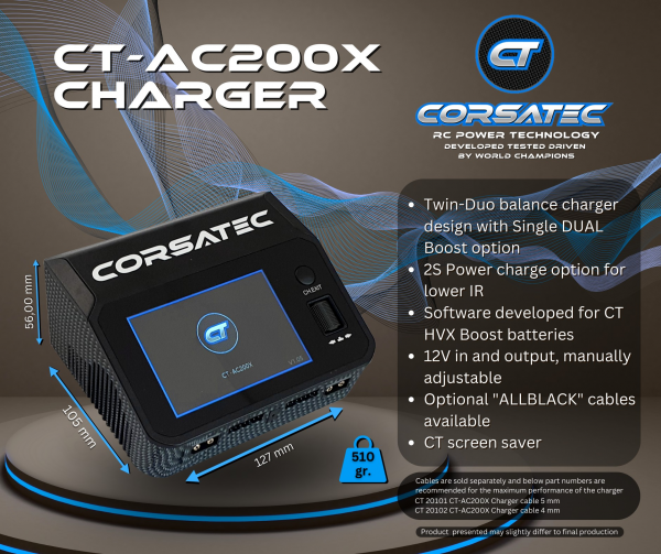 Corsatec - Ladegerät Lipo Dual Pro AC/DC - EU