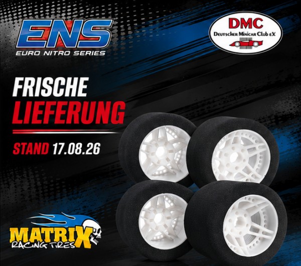 Matrix 1/8 Komplettsatz 32/35sh 69/76mm (vorgeschliffen) Light Felge (4 Reifen)