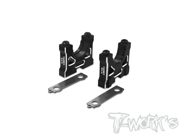 T-Works - 7075-T6 Alum. Middle Gear Lower Block - 2pcs - (For Kyosho MP11)
