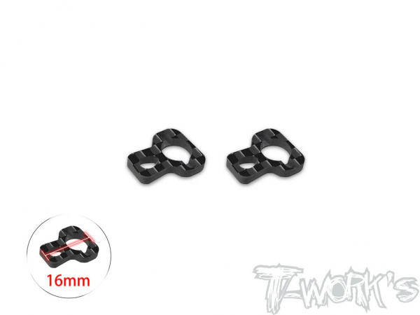 T-Works Carbonplatte (2 pcs) - 16mm - für Easy-Snap Akkuhalter Set