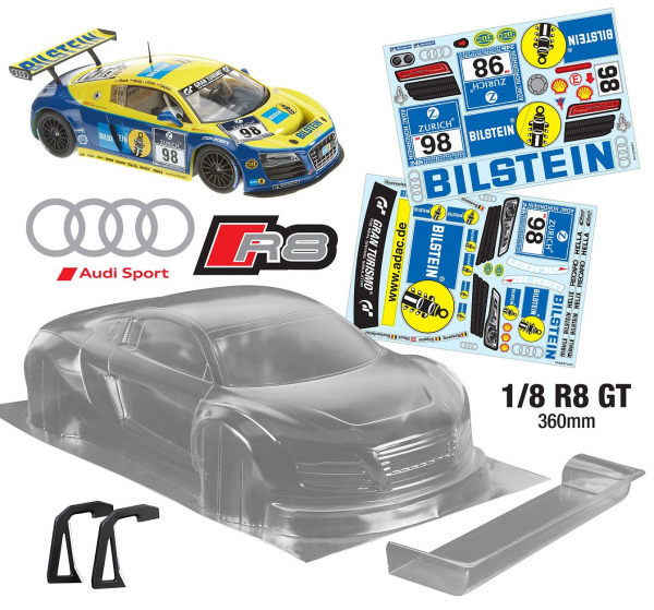 TeamC - 1/8 GT - Audi R8 GT "Clear Body" - 360mm