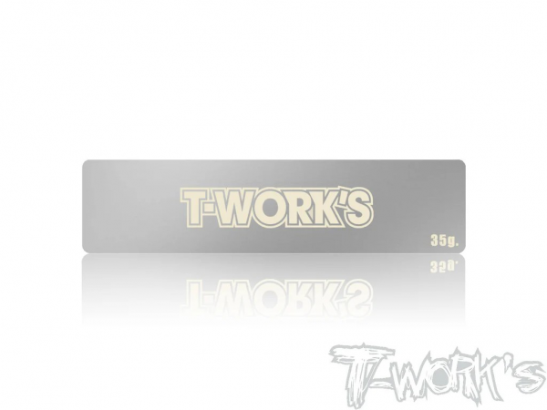 T-works - Narrow Battery Weight 35g (34x135mm)