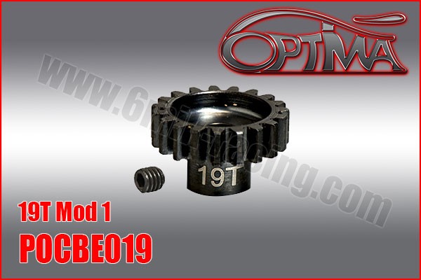 19T 1/8th Pinion 5mm Bore Mod 1