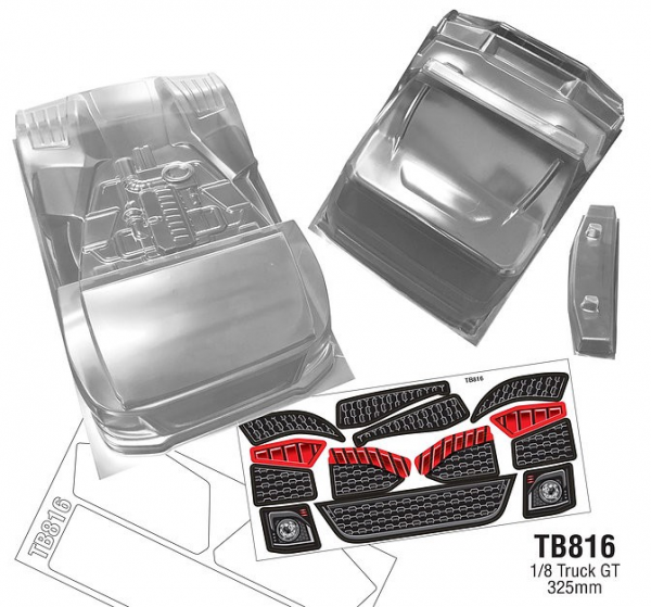 TeamC - 1/8 Truck GT - "Clear Body" - 325mm