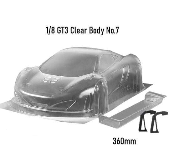 1/8 "Clear Body No.7" GT3 360MM