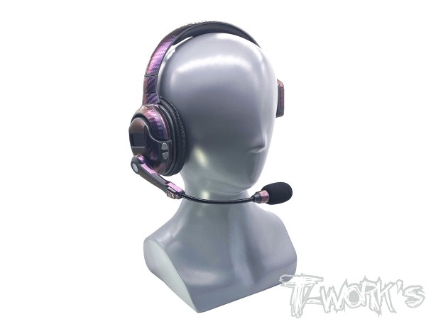 T-Works Aufkleberbogen - 3D Carbon Farbverlauf - für Smartcom Headset (2 Bögen)
