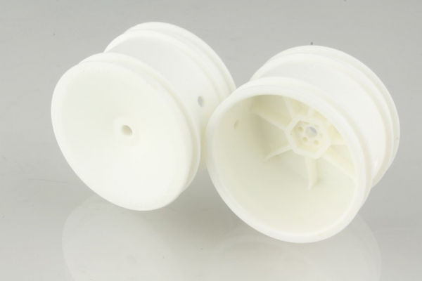 Schumacher - 1:10 Felgen Offroad Rear 2+4WD Flexlite - 12mm Sechskant - weiß (2 Stück)