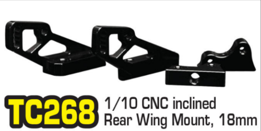 CNC Alu Rear Wing Mount 18mm / 4 Anstellwinkel