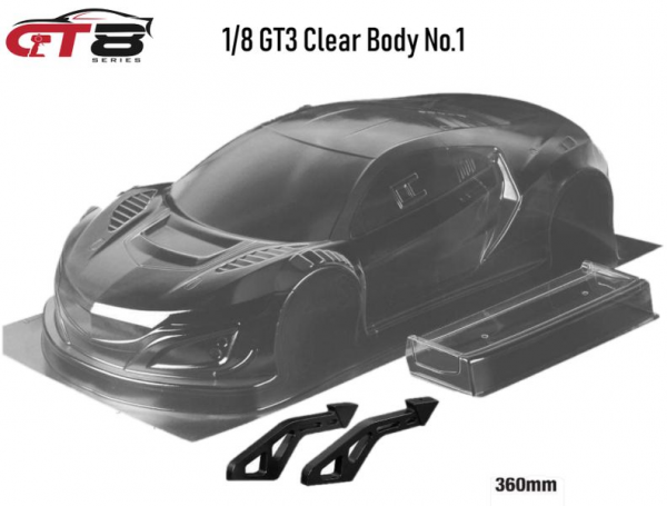 1/8 GT8-Series "Clear Body No.1" GT3 360mm