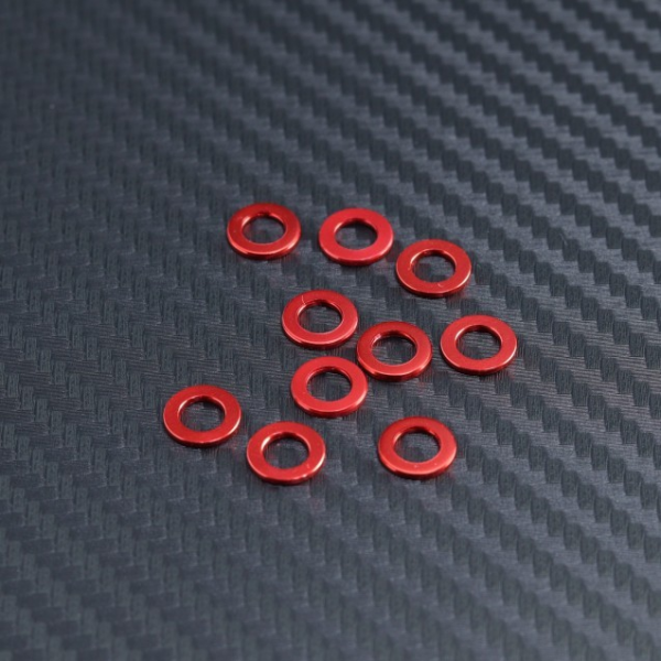 Mayako - 4.5x8x1mm RED Steering Knuckle Shim (10pcs)