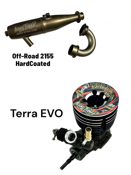 ILT - 1/8 Offroad Kit COMBO - "Terra EVO" + 2155 Pipe Kit (Hard Coated) made by O.S.