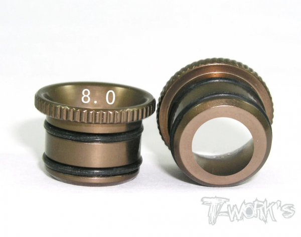 T-Works Vergaser Einsatz - 8,0mm (für O.S./ Novarossi / Alpha / Go Motoren)