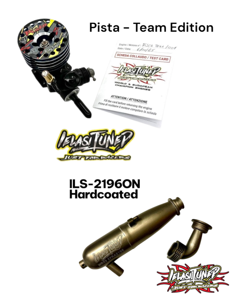 ILT - 1/8 Onroad Kit COMBO - "Pista" (Team Edition) + 2196ON Pipe Kit (Hard Coated) made by O.S.