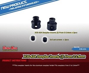 Swaybar Inserts From 2-2.4mm (2 pcs)