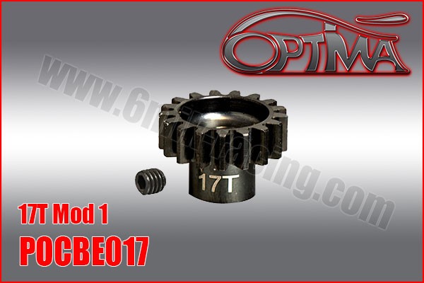 17T 1/8th Pinion 5mm Bore Mod 1