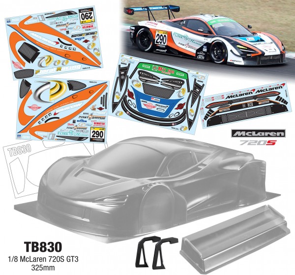 1/8 GT "Clear Body No.9" GT3 325mm