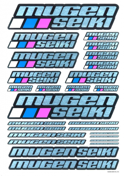 Mugen - Design Aufkleber - Metallic-Look