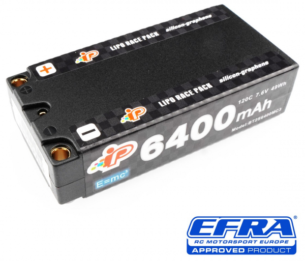 MC3 6400mAh 120C 7.6V Long Runtime Graphene Shorty Pack LiHV