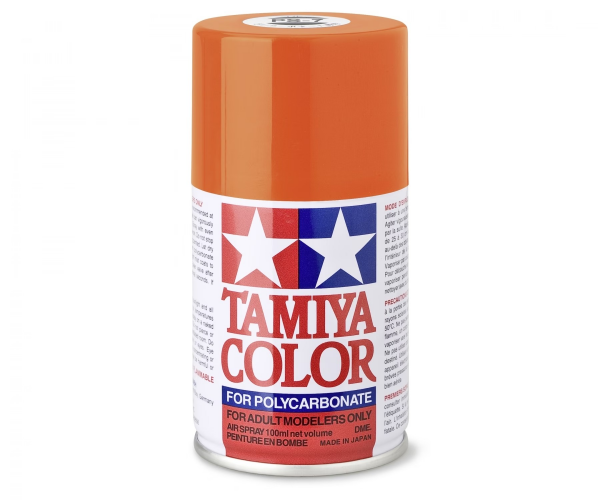 Tamiya - PS-7 Polycarbonat Spray - ORANGE - 100ml
