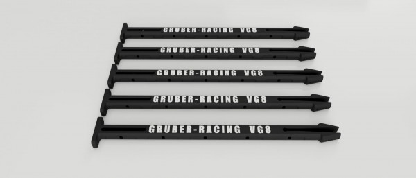 GR - Reifenhalter - für 1:8 Onroad Reifen - Schwarz/weiß - (5er Set)