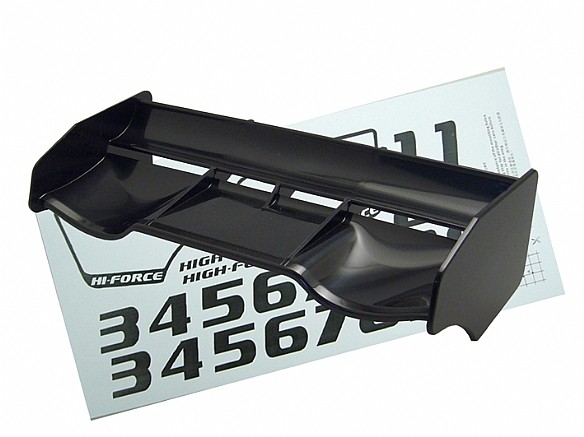 1/8 High Down Force Wing (Black)