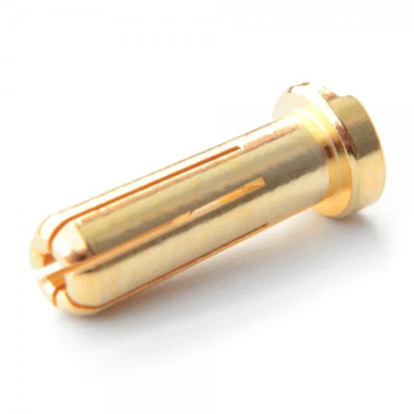 Corsatec - 5mm Goldstecker männlich - low profile - (10 Stück)