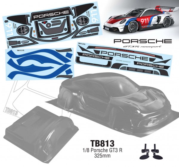 TeamC - 1/8 GT - Porsche GT3 R "Clear Body" (LW | 1.2mm) - 325mm Wheelbase