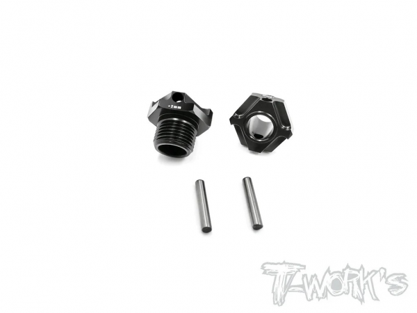 T-Works Alu Sechskantmitnehmer +2mm - für Mugen MBX8R (2 Stück)