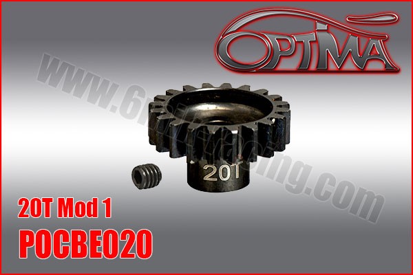 20T 1/8th Pinion 5mm Bore Mod 1