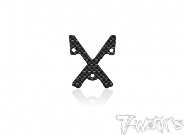 T-Works Carbon Rear Flowability Wing Mount Plate - für Mugen MBX8R