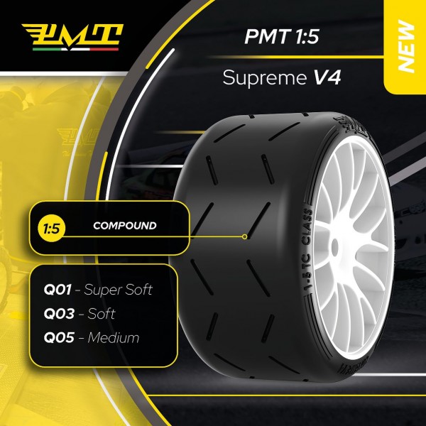 PMT 1/5 TC Reifen -Q5- "SUPREME V4" (2 Stück)