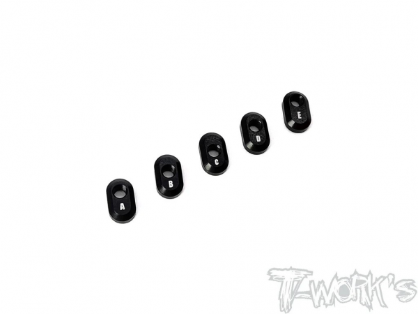 T-Works Alu Servo Horn Einsätze - A / B / C / D / E mit Gewinde