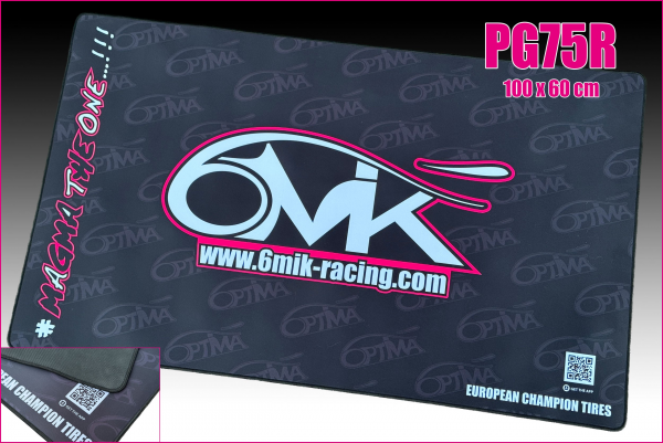 6MIK - Pit Mat 100x60 cm - Black & Pink