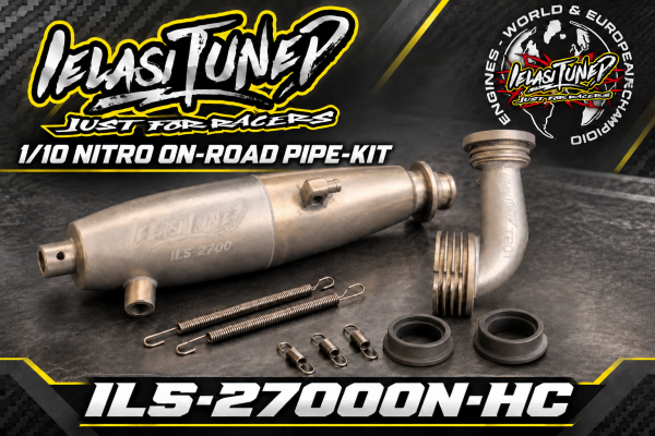 ILT - 1/10 Onroad Kit (Efra 2700) + Krümmer (TR01) by O.S. - Kit - Hardcoated