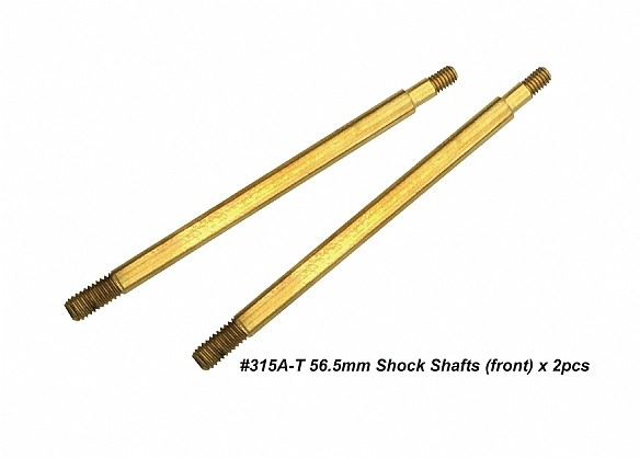 Shock Shafts titatium coated Buggy (front) 56.5mm