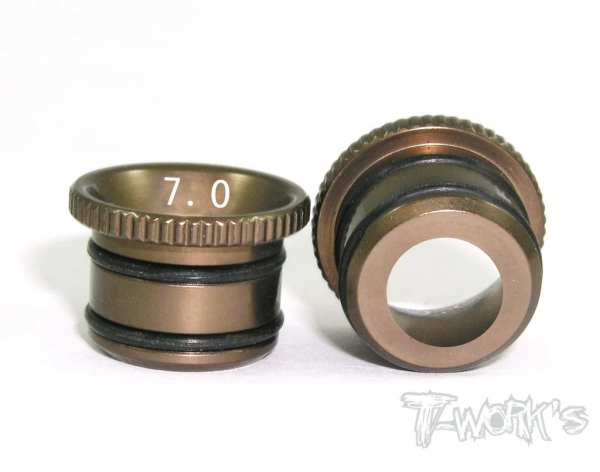 T-Works Vergaser Einsatz - 7,0mm (für O.S./ Novarossi / Alpha / Go Motoren)