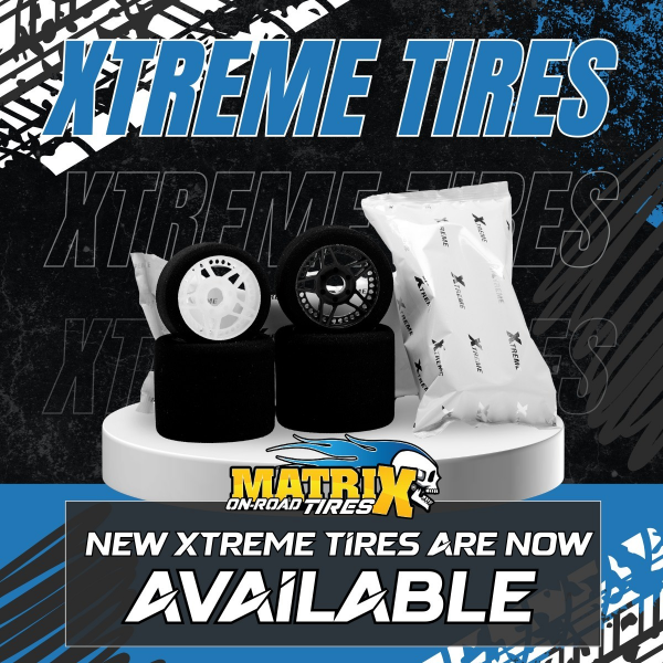 Matrix - "Xtreme" 1/8 Komplettsatz 32/35sh 69/76mm (vorgeschliffen) Light Felge (4 Reifen)