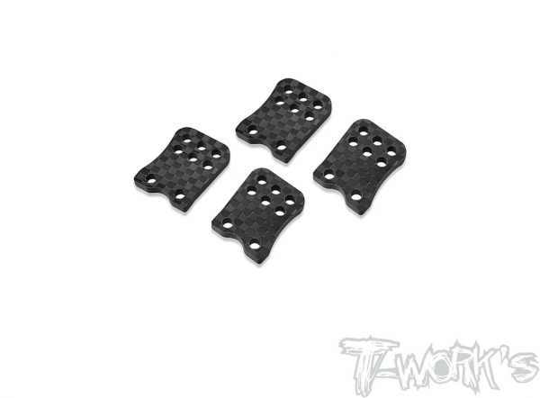 T-Works Carbon Radträgerverlängerung (hinten) - für Mugen MBX8R (4 Stück)