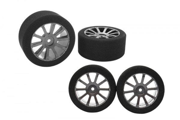 Matrix 1/10 Feucht/Nass Front & Rear Reifen Carbon (UMIDO) (4)