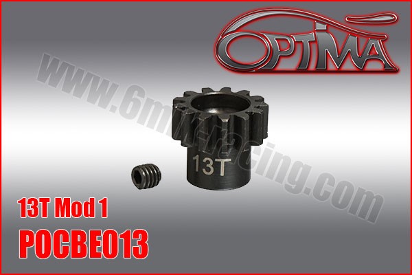 13T 1/8th Pinion 5mm Bore Mod 1