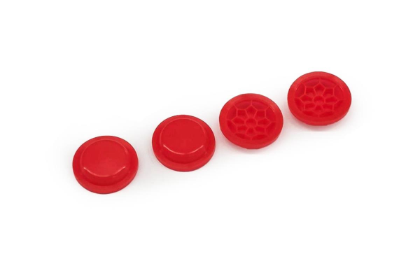 16mm Shock Rubber Membrane Cell (Medium) Red (4 pcs)