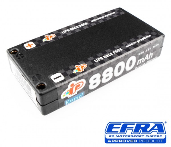 MC3 8800 mAh 120C 3.8V 1S Long Runtime Graphene 1/12 Pack LiHV