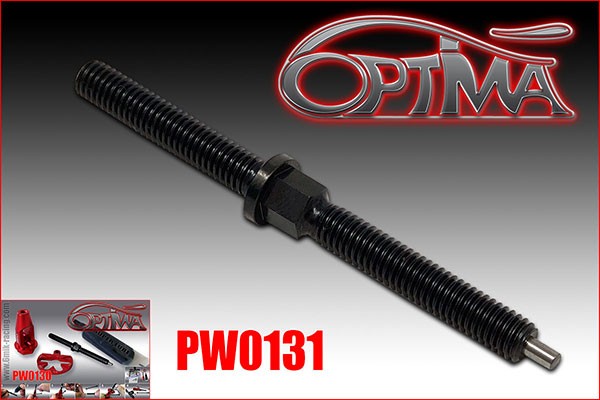 Steel screw axle for PW0130 (black)