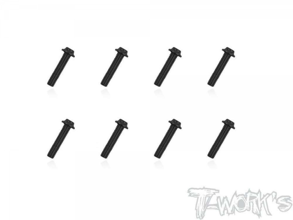 T-Works UFO Linsenkopf Schrauben - M3x14mm (8 Stück)