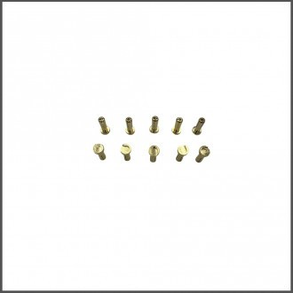 Corsatec - 4mm Goldstecker männlich - (10 Stück)